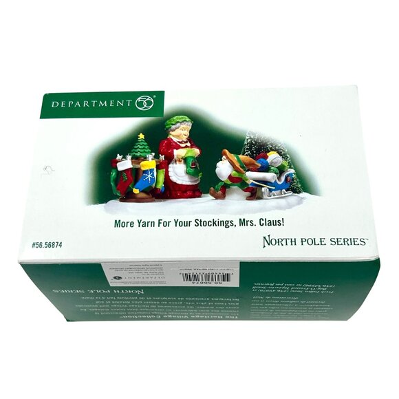 Department 56 - North Pole - "More Yarn For Your Stockings Mrs. Claus!" Vintage - Picture 9 of 9